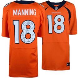 LE Payton Manning Denver Broncos Nike Jersey Team-Signed By (11) With Peyton Manning, Von Miller, Em