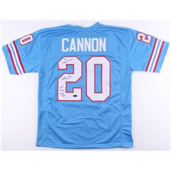 Billy Cannon Signed Jersey Inscribed "The 'Origninal Oilers"  "Houston First Ever Draft Pick" (Radtk