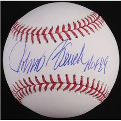 Johnny Bench Signed OML Baseball Inscribed "HOF 89" (Radtke Hologram)