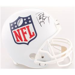 Peyton Manning Signed NFL Shield Logo Full-Size Helmet (Fanatics Hologram)
