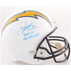 LaDainian Tomlinson Signed Chargers Full-Size Helmet Inscribed "HOF 17"  "06 NFL MVP" (Radtke COA  T