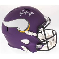 Brett Favre Signed Vikings Full-Size Purple Matte Speed Helmet (Favre COA)
