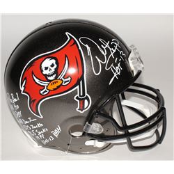 Warren Sapp Signed Buccanneers Authentic On-Field Full-Size Helmet with (9) Inscriptions (JSA COA)