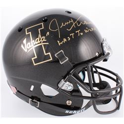 Jerry Kramer Signed Idaho Vandals Full-Size Helmet Inscribed "Last To Wear 64" (Radtke COA)