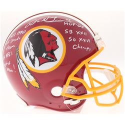 Darrell Green Signed Redskins Full-Size Authentic On-Field Helmet with (5) Inscriptions (JSA COA)