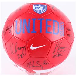 2015 Team USA Women's Soccer Nike Soccer Ball Team-Signed by (9) with Carli Lloyd, Hope Solo, Morgan