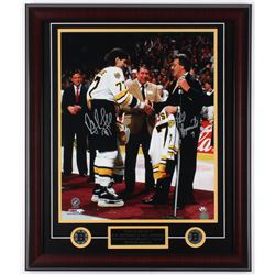Ray Bourque  Phil Esposito Signed Bruins 23x27 Custom Framed Photo Display (JSA COA)