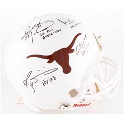 Texas Longhorns Full-Size Authentic On-Field Helmet Signed by (4) with Colt McCoy, Earl Campbell, Vi