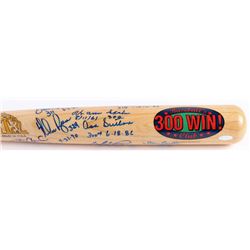 Cooperstown "Baseball's 300 Win! Club" Baseball Bat Signed by (9) With Early Wynn, Steve Carlton, No