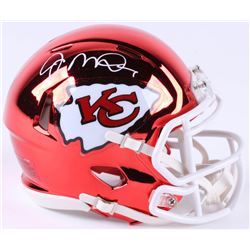 Joe Montana Signed Kansas City Chiefs Chrome Speed Mini-Helmet (JSA COA)