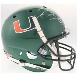 Ray Lewis Signed Miami Hurricanes Full-Size Helmet (JSA COA)