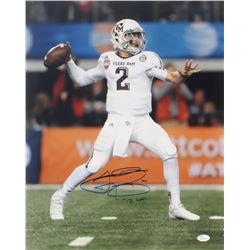 Johnny Manziel Signed Texas AM Aggies 16x20 Photo Inscribed "'12 HT" (JSA COA)