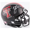 Image 1 : Michael Crabtree Signed Texas Tech Red Raiders Mini-Helmet (JSA COA)