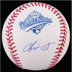 Chipper Jones Signed 1995 World Series Logo Baseball (JSA COA)