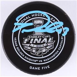 Tom Wilson Signed 2018 Stanley Cup Final Hockey Puck (Fanatics Hologram)