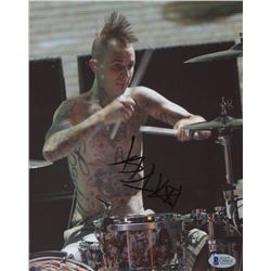 Travis Barker Signed "Blink-182" 8x10 Photo (Beckett COA)