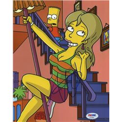 Mandy Moore Signed "The Simpsons" 8x10 Photo (PSA COA)