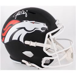 John Elway Signed Denver Broncos Full-Size Matte Black Speed Helmet (JSA COA)
