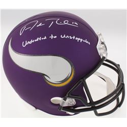 Adam Thielen Signed Minnesota Vikings Full-Size Helmet Inscribed "Undrafted to Unstoppable" (JSA COA