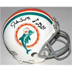 Jake Scott Signed Miami Dolphins Mini Helmet Inscribed "MVP SB VII" (JSA COA)
