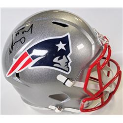 Sony Michel Signed New England Patriots Full-Size Speed Helmet (Beckett COA)