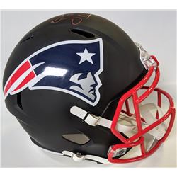 Sony Michel Signed New England Patriots Matte Black Full-Size Speed Helmet (Beckett COA)