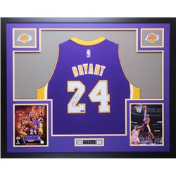 Kobe Bryant Signed 35x43 Custom Framed Jersey (Panini COA)