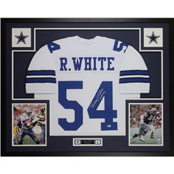 Randy White Signed 35x43 Custom Framed Jersey Inscribed "HOF 94" (Beckett COA)