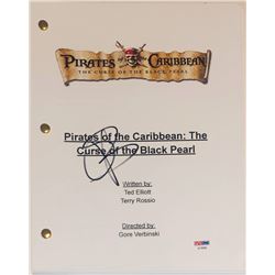 Orlando Bloom Signed "Pirates of the Caribbean: The Curse of the Black Pearl" Movie Script (PSA COA)