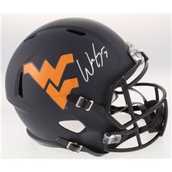 Will Grier Signed West Virginia Mountaineers Full-Size Matte Black Speed Helmet (JSA COA)