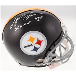 Lynn Swann Signed Pittsburgh Steelers Full-Size Authentic On-Field Speed Helmet Inscribed "SBX MVP" 