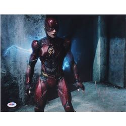 Ezra Miller Signed "Justice League" 11x14 Photo (PSA Hologram)