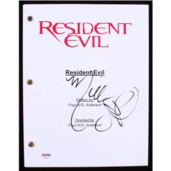 Milla Jovovich Signed "Resident Evil" Movie Script (PSA COA)