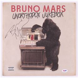 Bruno Mars Signed "Unorthodox Jukebox" Vinyl Record Album Cover (PSA COA)