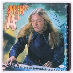 Gregg Allman Signed The Gregg Allman Band "Playin' Up a Storm" Vinyl Record Album Cover (PSA COA)