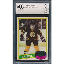 1980-81 Topps #140 Ray Bourque RC (BCCG 9)