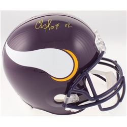Chris Doleman Signed Minnesota Vikings Full-Size Throwback Helmet Inscribed "HOF 12" (Radtke COA)