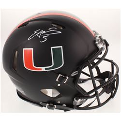 Edgerrin James Signed Miami Hurricanes Full-Size On-Field Authentic Speed Helmet (Radtke COA)
