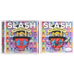 Slash Signed "Living the Dream" CD Album Sleeve Inscribed "2018" (JSA COA)