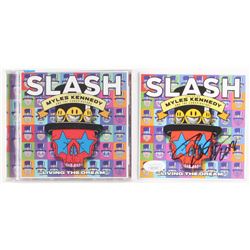 Slash Signed "Living the Dream" CD Album Sleeve Inscribed "2018" (JSA Hologram)