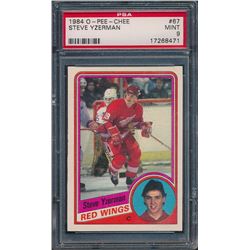 1984-85 O-Pee-Chee #67 Steve Yzerman RC (PSA 9)
