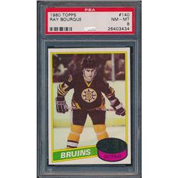 1980-81 Topps #140 Ray Bourque RC (PSA 8)