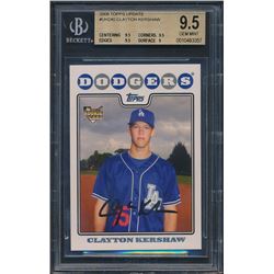 2008 Topps Update #UH240 Clayton Kershaw RC (BGS 9.5)