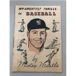 1950 "My Greatest Thrills in Baseball" Issue #0 Mission Of California Comic Book