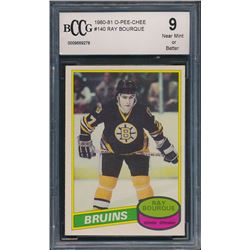 1980-81 O-Pee-Chee #140 Ray Bourque RC (BCCG 9)