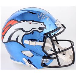 Peyton Manning Signed Denver Broncos Full-Size Chrome Speed Helmet (Fanatics Hologram)