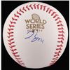 Image 1 : George Springer Signed 2017 World Series Baseball (JSA COA)