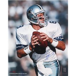 Troy Aikman Signed Dallas Cowboys 16x20 Photo (Radtke COA  Aikman Hologram)