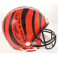 Geno Atkins Signed Cincinnati Bengals Full-Size Authentic On-Field Helmet Inscribed "Welcome to the 