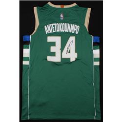 Giannis Antetokounmpo Signed Milwaukee Bucks Jersey (JSA COA)